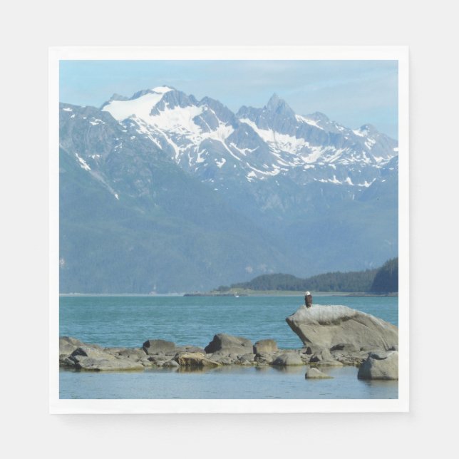 Guardanapo De Papel Bald Eagle em Skagway Alaska (Frente)