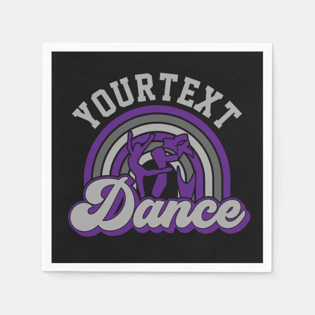 Guardanapo De Papel Balé Dancer ADD TEXT Classic Dance Executor (Frente)