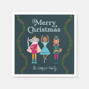 Guardanapo De Papel Balé de Nutcracker Verde