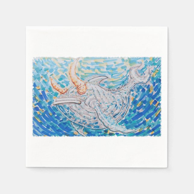 Guardanapo De Papel Baleia (Frente)