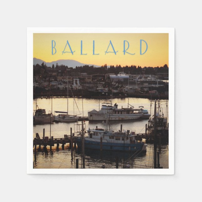 Guardanapo De Papel Ballard Boats (Frente)