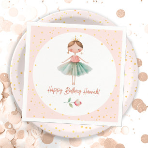 Guardanapo De Papel Ballerina Balé rosa Aniversário