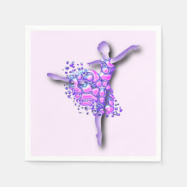 Guardanapo De Papel Ballerina Napkins Balé Dancer Mulher