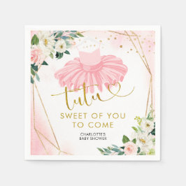 Guardanapo De Papel Ballerina Tutu - Papel de Chá de fraldas Napkin