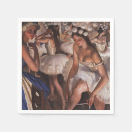 Guardanapo De Papel Ballerinas no camarim (por Serebriakova)