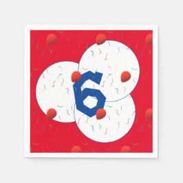 Guardanapo De Papel Balões Brilhantes e Noite de Confetti