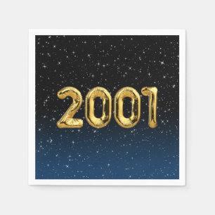 Guardanapo De Papel Balões De Aniversário De 2001 Em Estrelas