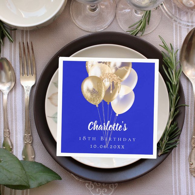 Guardanapo De Papel Balões de ouro reais e reais (Criador carregado)