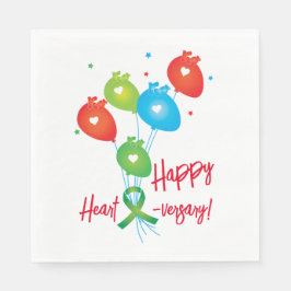Guardanapo De Papel Balões Felizes do Coração