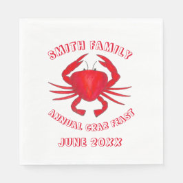 Guardanapo De Papel Baltimore Maryland Crab Banquete Crustacean Seafoo