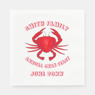 Guardanapo De Papel Baltimore Maryland Crab Banquete Crustacean Seafoo