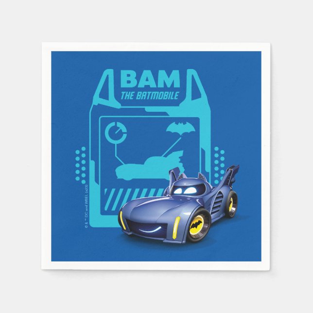Guardanapo De Papel Bam - O Batmobile (Frente)