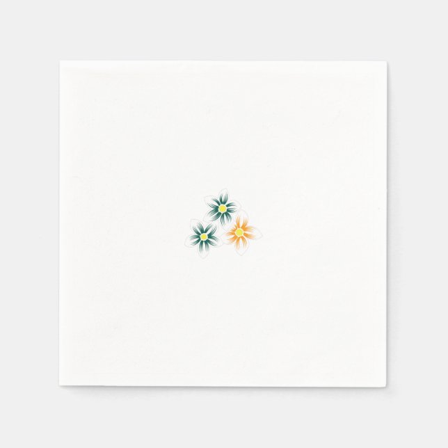 Guardanapo De Papel Banana Amarelo, Verde Azul Escuro, decorativo (Frente)