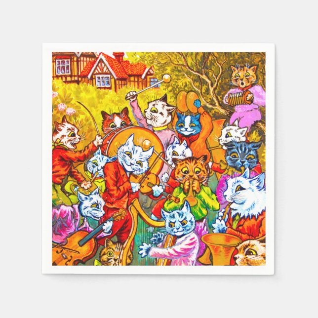 Guardanapo De Papel Banda Musical de Cat (Frente)