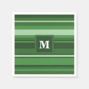 Guardanapo De Papel Banda verde monograma