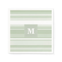 Banda verde pálida monograma