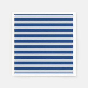 Guardanapo De Papel Bandas Azuis Escuras e Claras