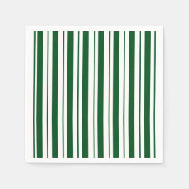 Guardanapo De Papel Bandas de Canas de Canas Verde e Branca