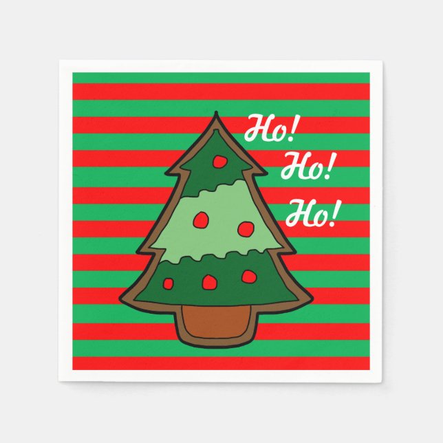 Guardanapo De Papel Bandas Funk e Árvore de Natal (Frente)