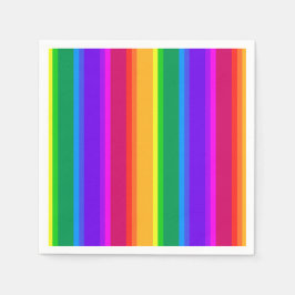 Guardanapo De Papel Bandas irregulares do arco-íris