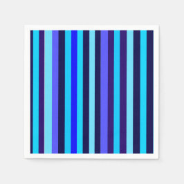 Guardanapo De Papel Bandas múltiplas azuis