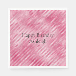 Guardanapo De Papel Bandas Rosa-Geladas