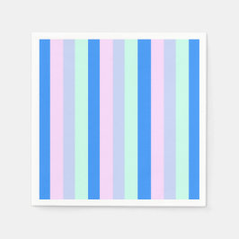 Guardanapo De Papel Bandas verdes azuis, Lavandas, Rosa e Pastel