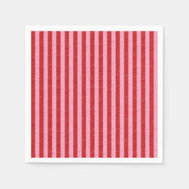 Guardanapo De Papel Bandas Vermelhas e Rosa