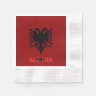 Guardanapo De Papel bandeira albanesa