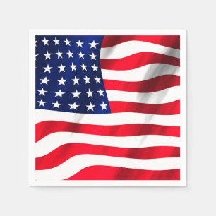 Guardanapo De Papel Bandeira Americana Bandeira Quarta Parte De Julho