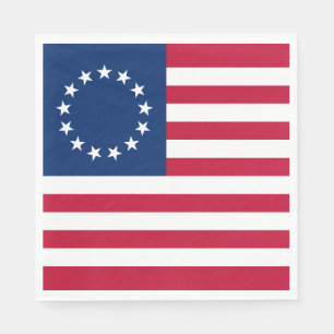 Guardanapo De Papel Bandeira Americana Betsy Ross