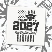 Bandeira Americana Formatura Turma de Formandos de