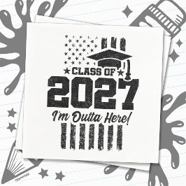 Guardanapo De Papel Bandeira Americana Formatura Turma de Formandos de