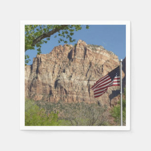 Guardanapo De Papel Bandeira Americana no Parque Nacional Zion I