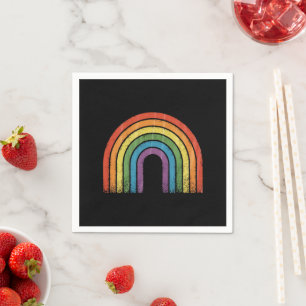 Guardanapo De Papel Bandeira Arco-Íris LGBTQ Orgulho Gay Conscientizaç