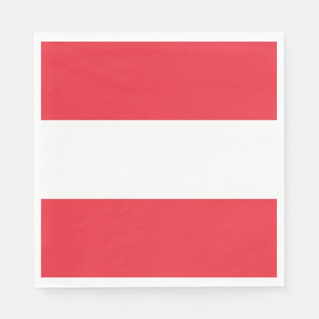 Guardanapo De Papel Bandeira austríaca (Áustria) (Frente)