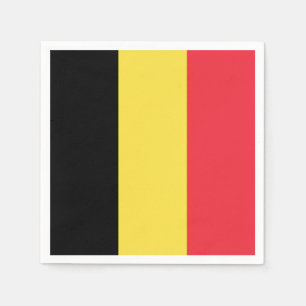 Guardanapo De Papel Bandeira belga patriótica