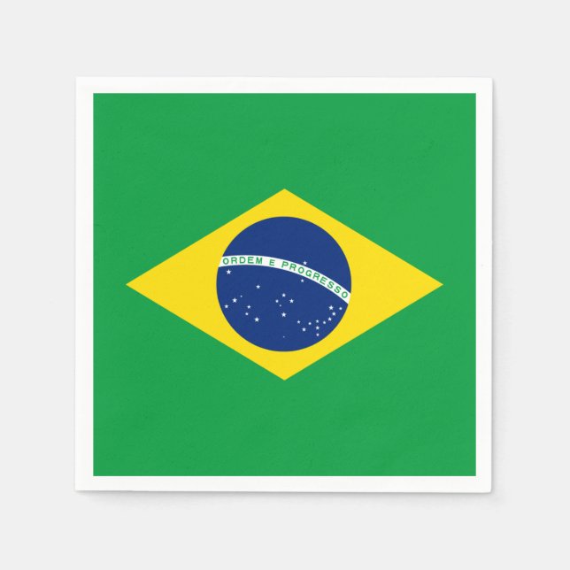 Guardanapo De Papel Bandeira Brasil: Napkin (Frente)