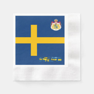Guardanapo De Papel Bandeira-casaco de armas da Suécia