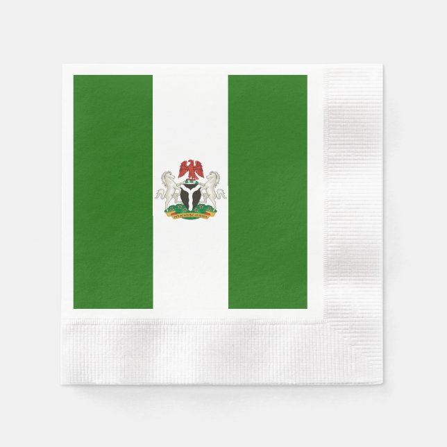 Guardanapo De Papel Bandeira-casaco de armas nigeriana (Frente)