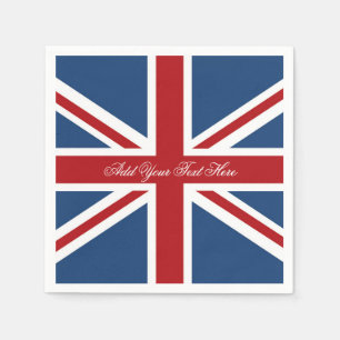 Guardanapo De Papel Bandeira clássica de Union Jack Reino Unido
