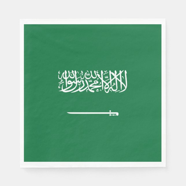 Guardanapo De Papel Bandeira da Arábia Saudita (Frente)
