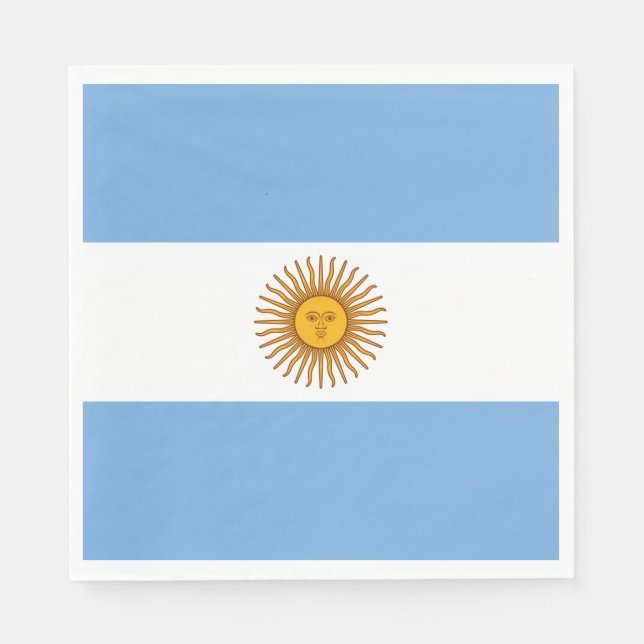 Guardanapo De Papel Bandeira da Argentina (Frente)
