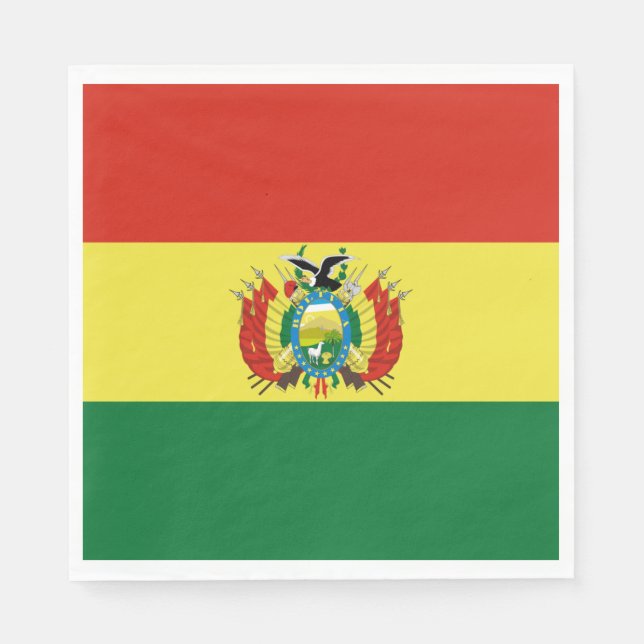 Guardanapo De Papel Bandeira da Bolívia (Frente)