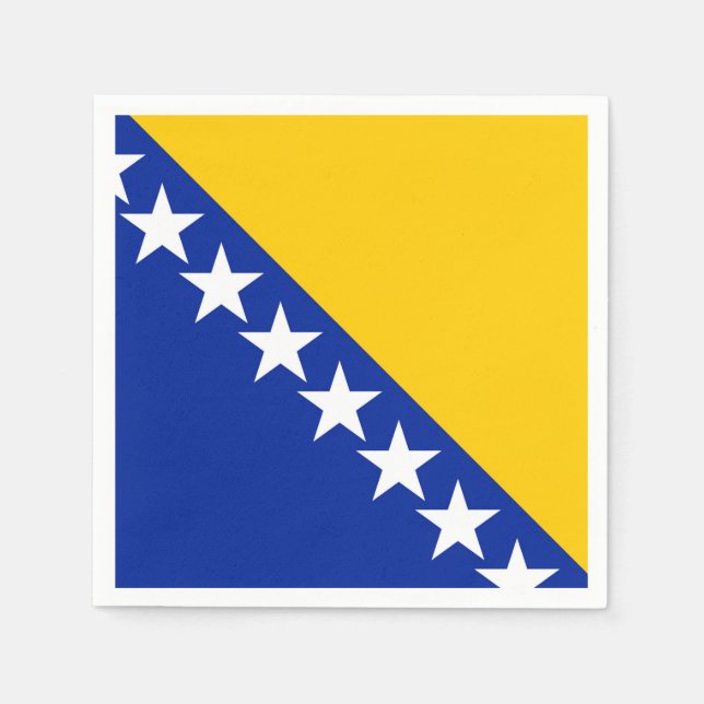 Guardanapo De Papel Bandeira da Bósnia e Herzegovina (Frente)