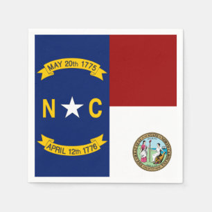 Guardanapo De Papel bandeira da Carolina do Norte