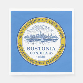Guardanapo De Papel Bandeira da Cidade de Boston (Massachusetts)