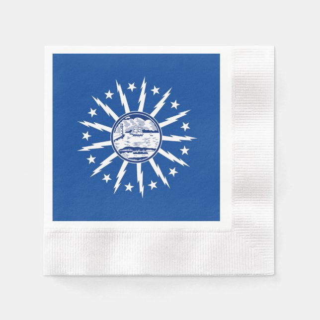 Guardanapo De Papel Bandeira da cidade de Buffalo (Frente)