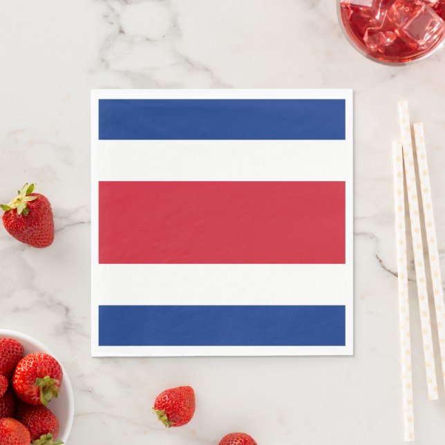 Guardanapo De Papel bandeira da Costa Rica (Insitu)