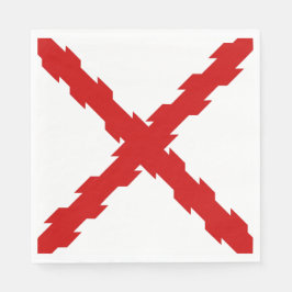 Guardanapo De Papel Bandeira da Cruz de Borgonha